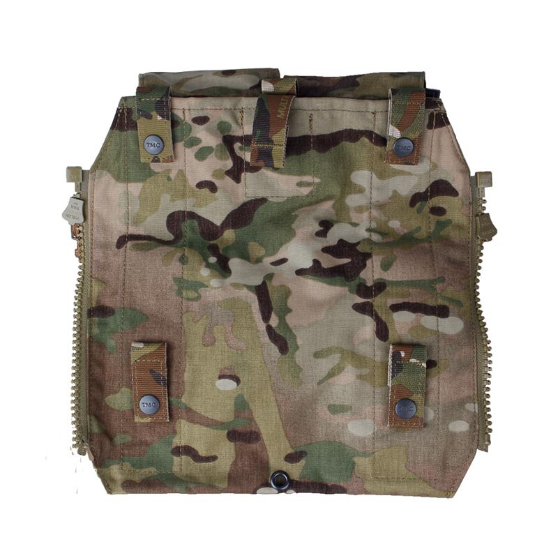 TMC Tactical Vest Zipper Back Pouch Attack Panel Pocket AVS JPC2.0