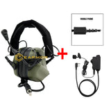 EARMOR M32 MOD4 Tactical Headset & M52 PTT One Set Fit for Military and Shooting Noise Canceling Headphones