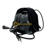 EARMOR M32 MOD4 Tactical Headset & M52 PTT One Set Fit for Military and Shooting Noise Canceling Headphones