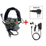 EARMOR M32 MOD4 Tactical Headset & M52 PTT One Set Fit for Military and Shooting Noise Canceling Headphones